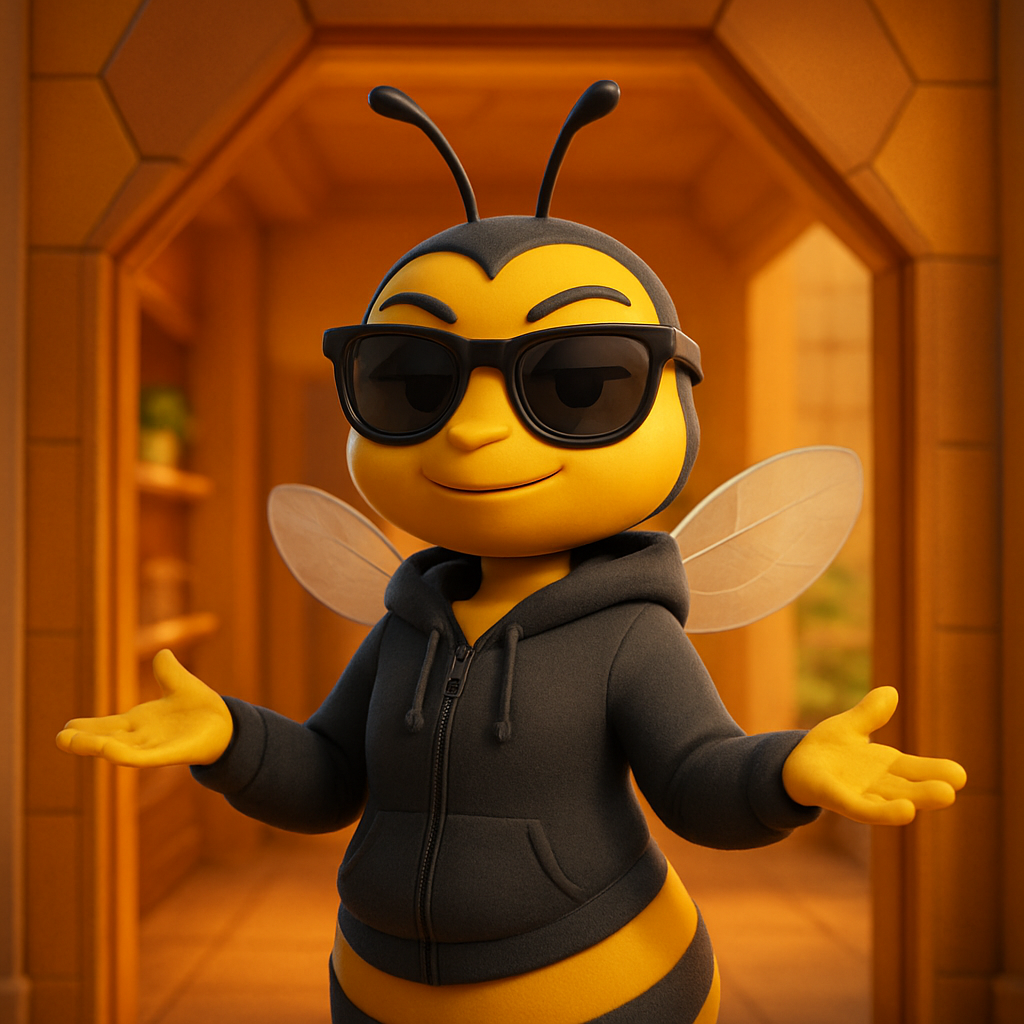 Queen B, the WAGMIBEE mascot